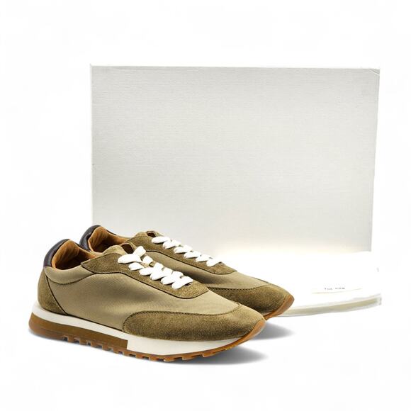 The Row Owen Runner Mesh and Suede Sneakers in Green size EU 35 US 5 - NWB $820 - Picture 1 of 8